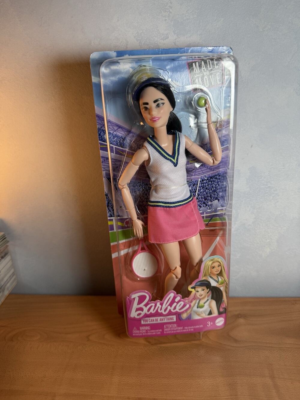 MATTEL Barbie Doll & Accessories, Career Tennis Player Doll HKT73 NRFB